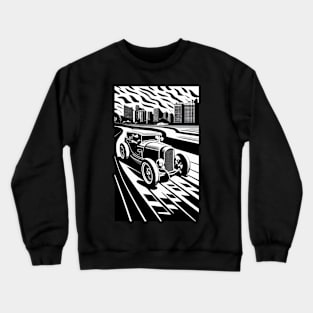 surreal car poster Crewneck Sweatshirt